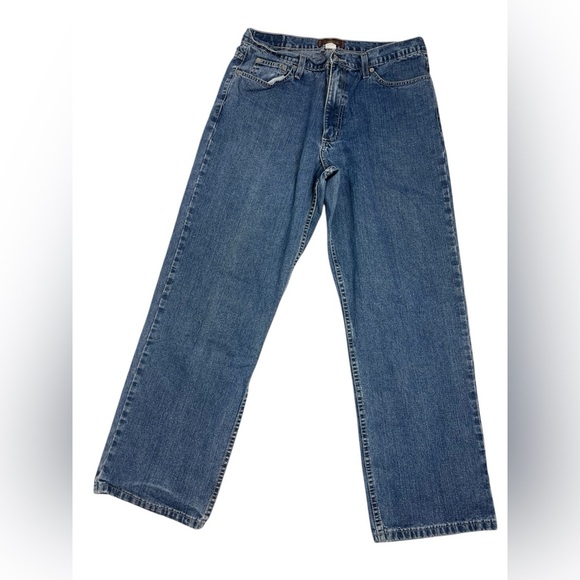 Tasso Elba Men’s Classic Fit Straight Leg Blue Denim Jeans Size 36 - Picture 1 of 12